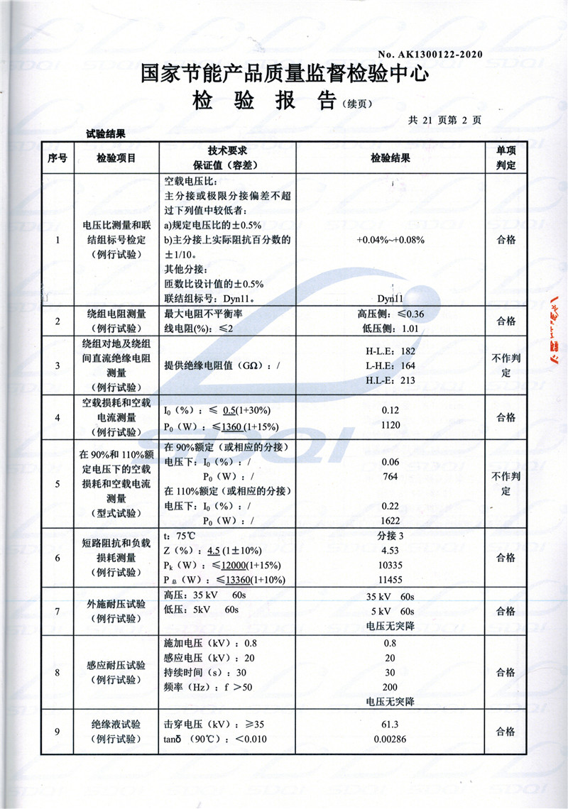 高低压试验报告-S11-1250武乡武乡武乡油浸式变压器-2.jpg
